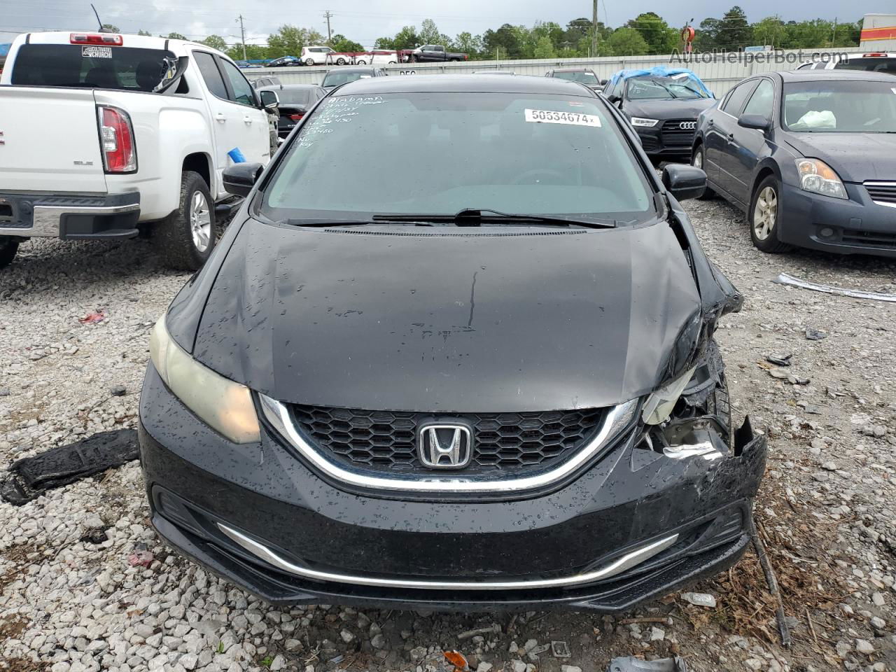 2014 Honda Civic Lx Black vin: 19XFB2F58EE033328