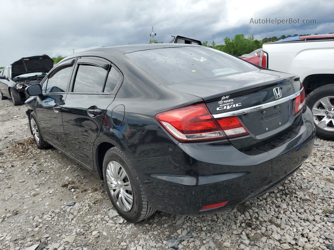 2014 Honda Civic Lx Black vin: 19XFB2F58EE033328