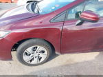 2014 Honda Civic Lx Maroon vin: 19XFB2F58EE061324