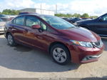 2014 Honda Civic Lx Maroon vin: 19XFB2F58EE061324