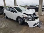 2014 Honda Civic Lx White vin: 19XFB2F58EE062764