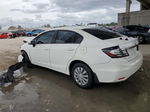 2014 Honda Civic Lx White vin: 19XFB2F58EE062764