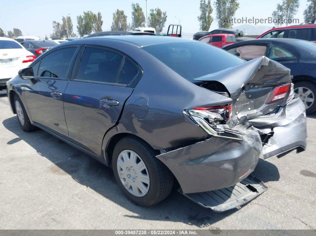 2014 Honda Civic Lx Gray vin: 19XFB2F58EE227003