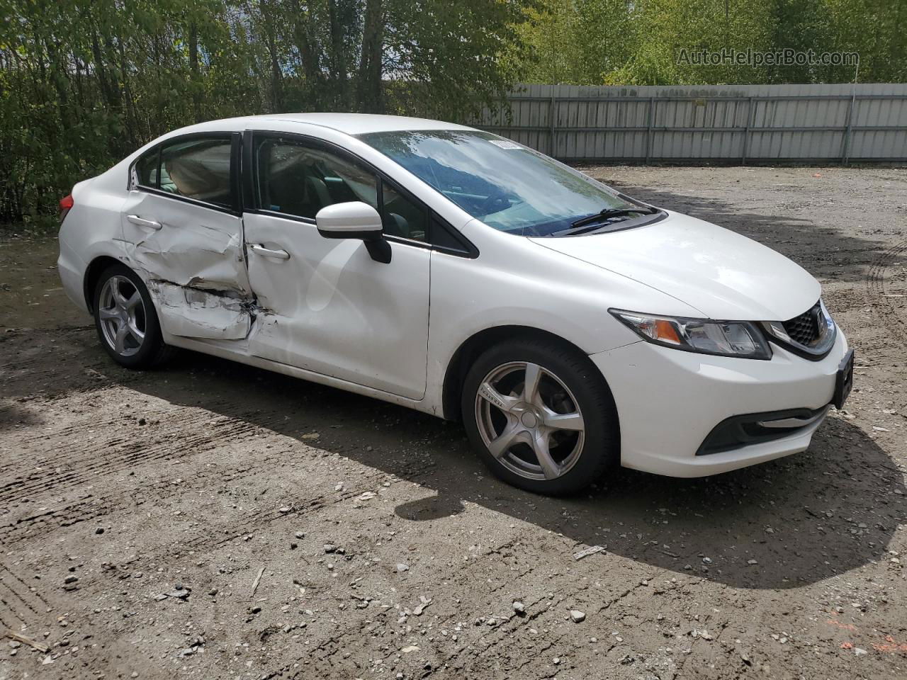 2014 Honda Civic Lx Белый vin: 19XFB2F58EE228149