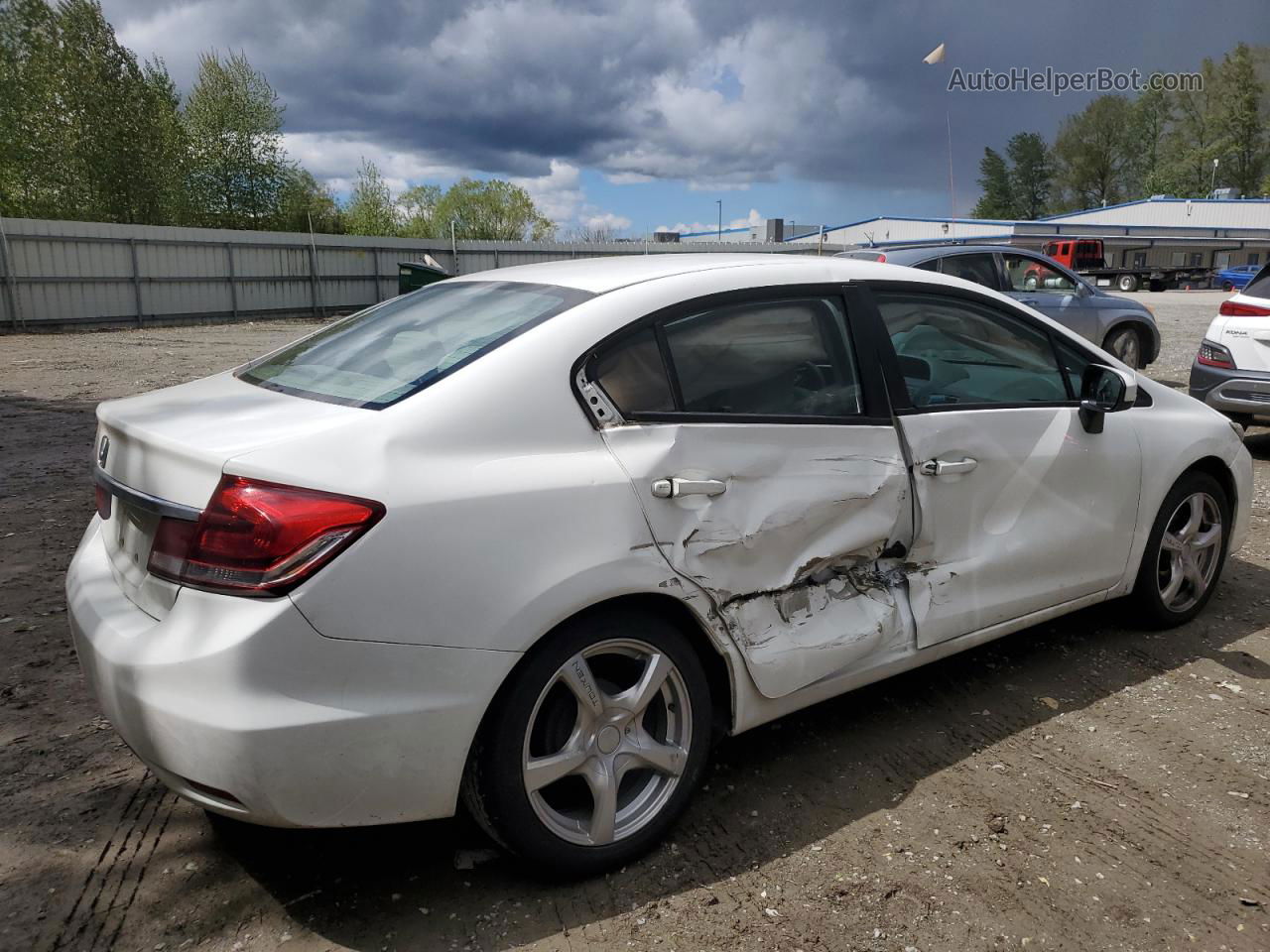 2014 Honda Civic Lx Белый vin: 19XFB2F58EE228149