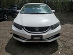 2014 Honda Civic Lx Белый vin: 19XFB2F58EE228149