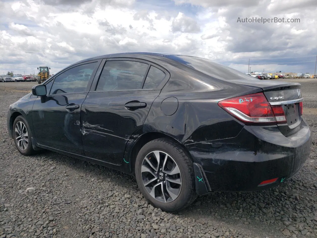 2014 Honda Civic Lx Black vin: 19XFB2F58EE234422