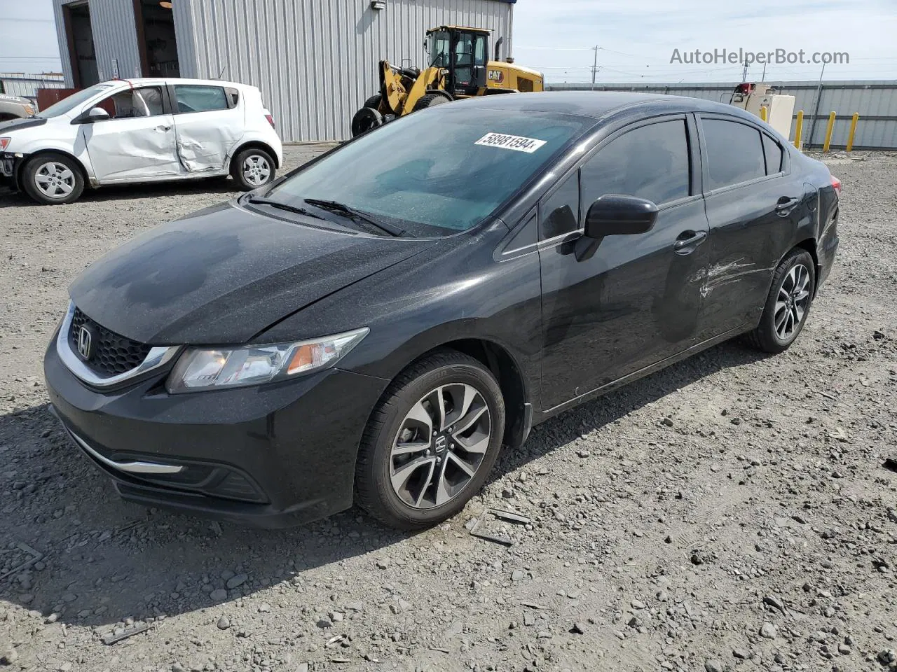 2014 Honda Civic Lx Black vin: 19XFB2F58EE234422