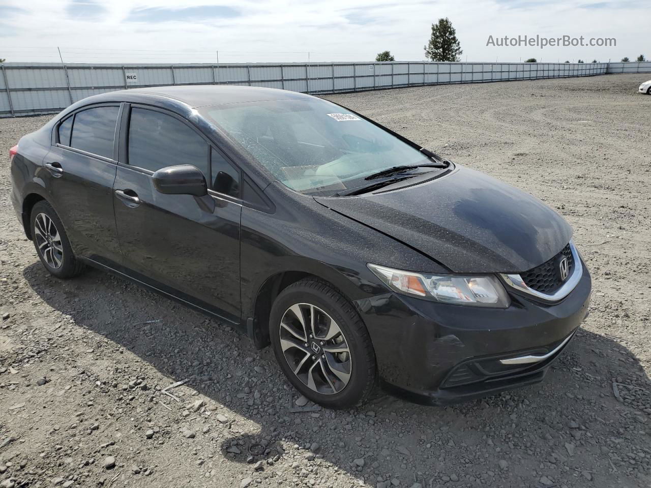 2014 Honda Civic Lx Black vin: 19XFB2F58EE234422