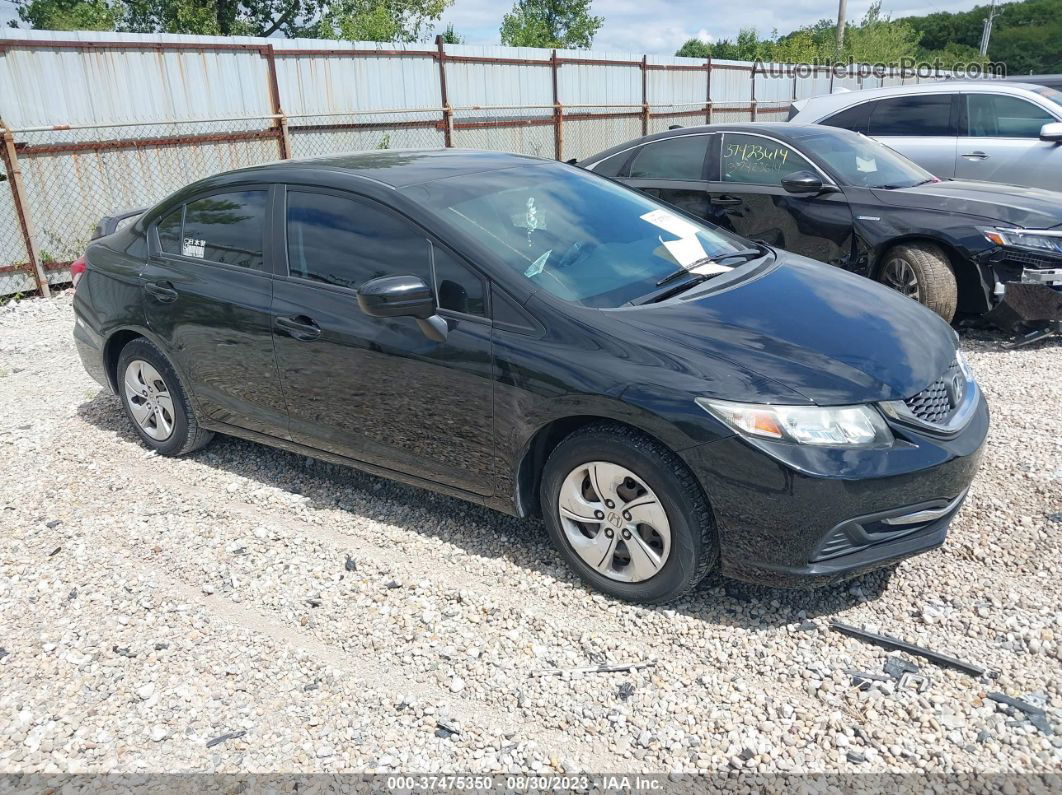 2014 Honda Civic Sedan Lx Black vin: 19XFB2F58EE253620