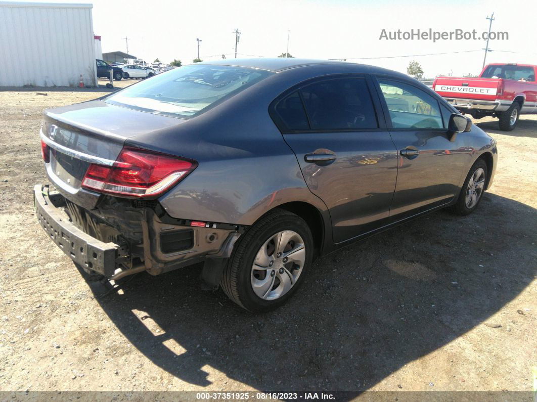 2014 Honda Civic Sedan Lx Gray vin: 19XFB2F58EE275231