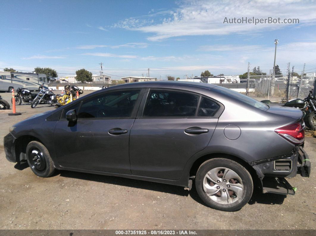 2014 Honda Civic Sedan Lx Gray vin: 19XFB2F58EE275231