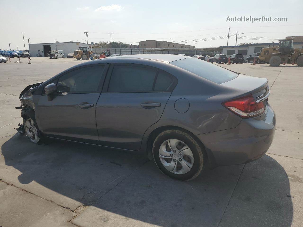 2015 Honda Civic Lx Gray vin: 19XFB2F58FE005191