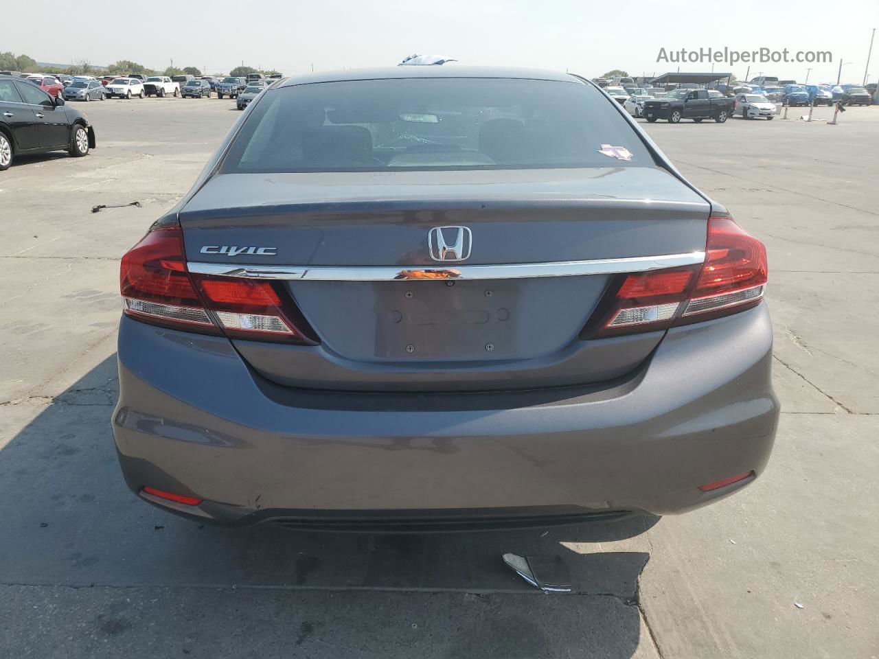 2015 Honda Civic Lx Gray vin: 19XFB2F58FE005191