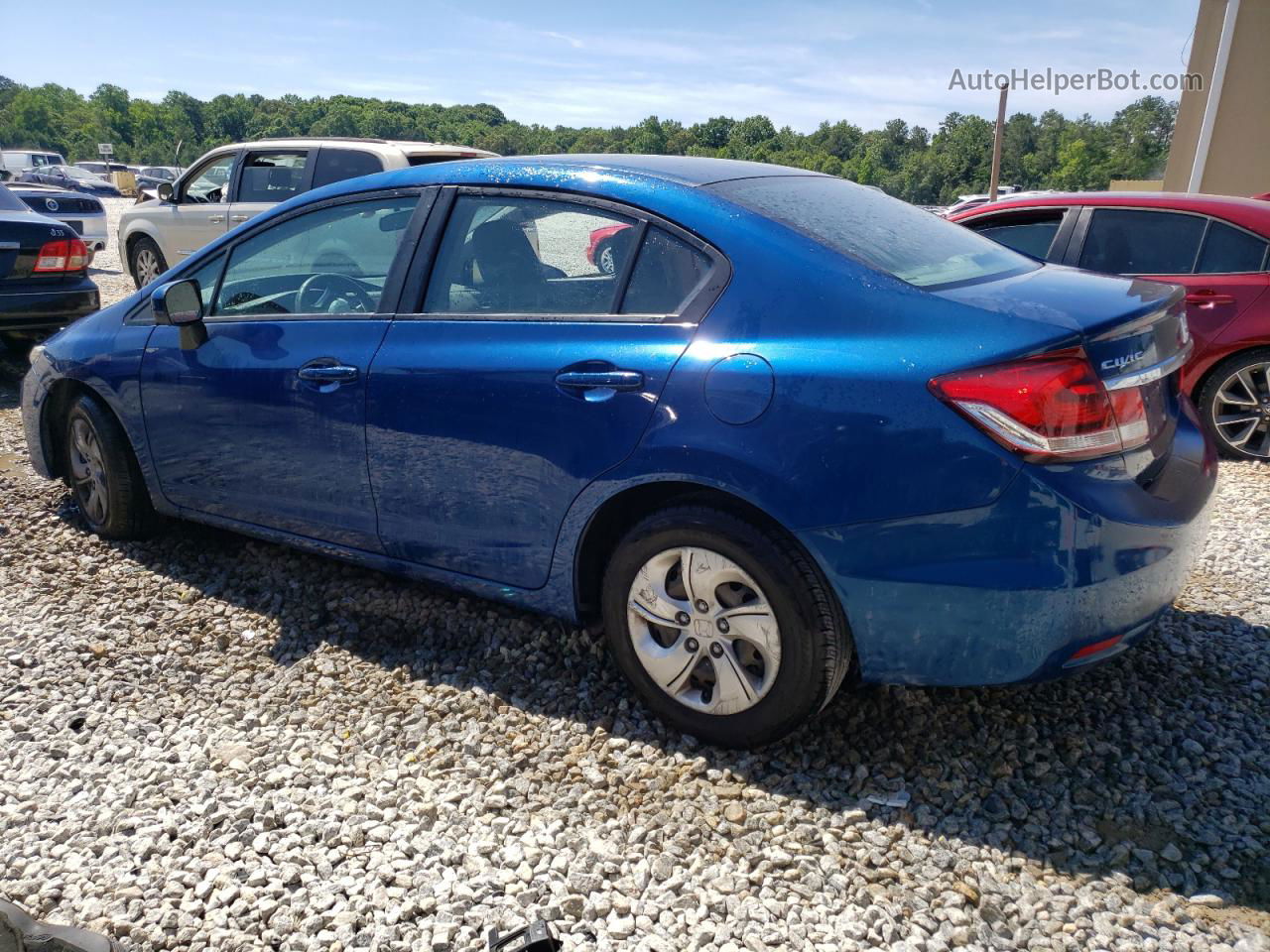 2015 Honda Civic Lx Blue vin: 19XFB2F58FE007829