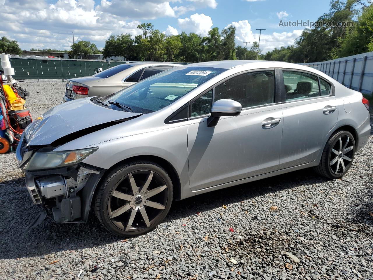 2015 Honda Civic Lx Silver vin: 19XFB2F58FE051085