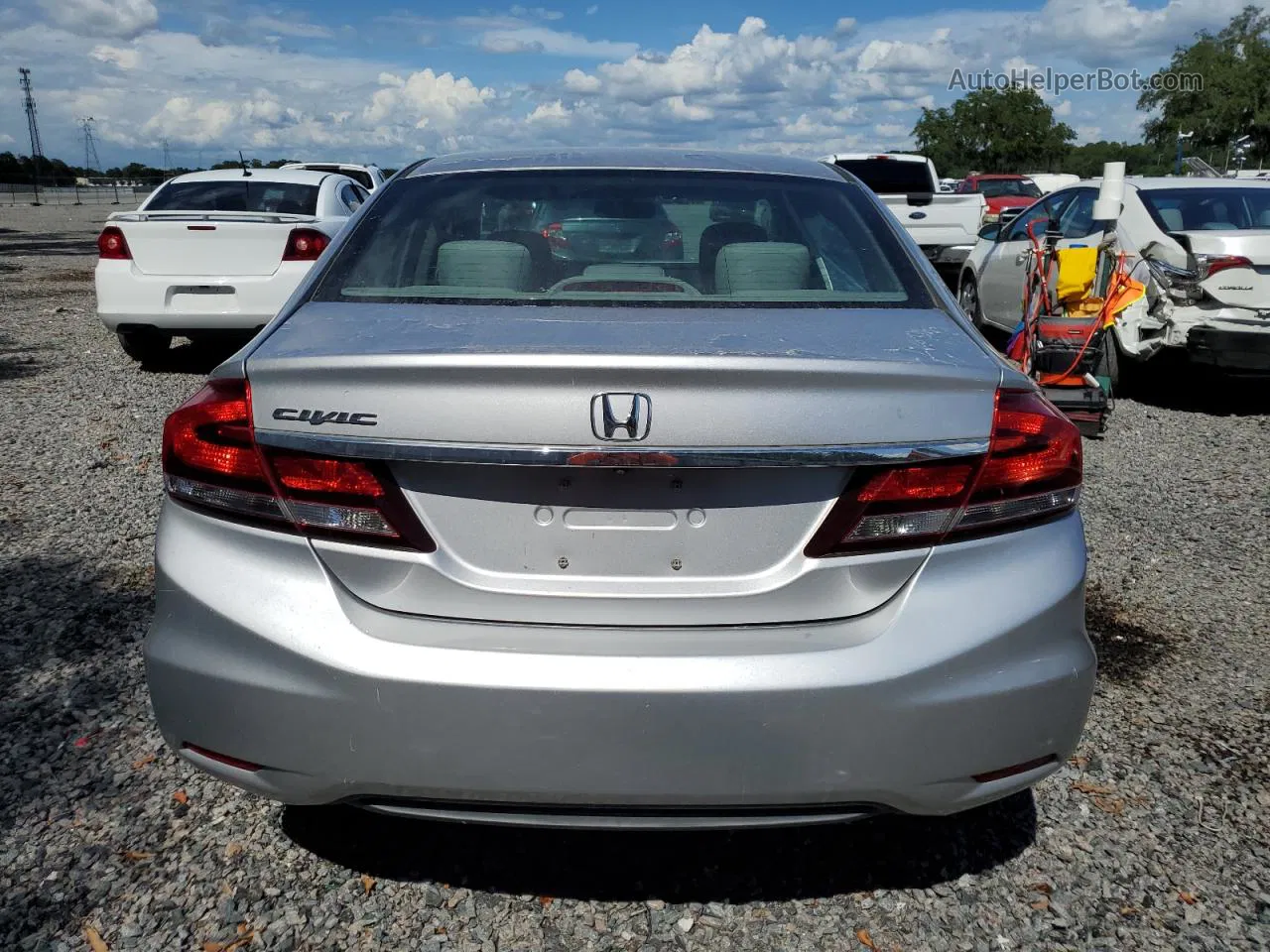 2015 Honda Civic Lx Silver vin: 19XFB2F58FE051085