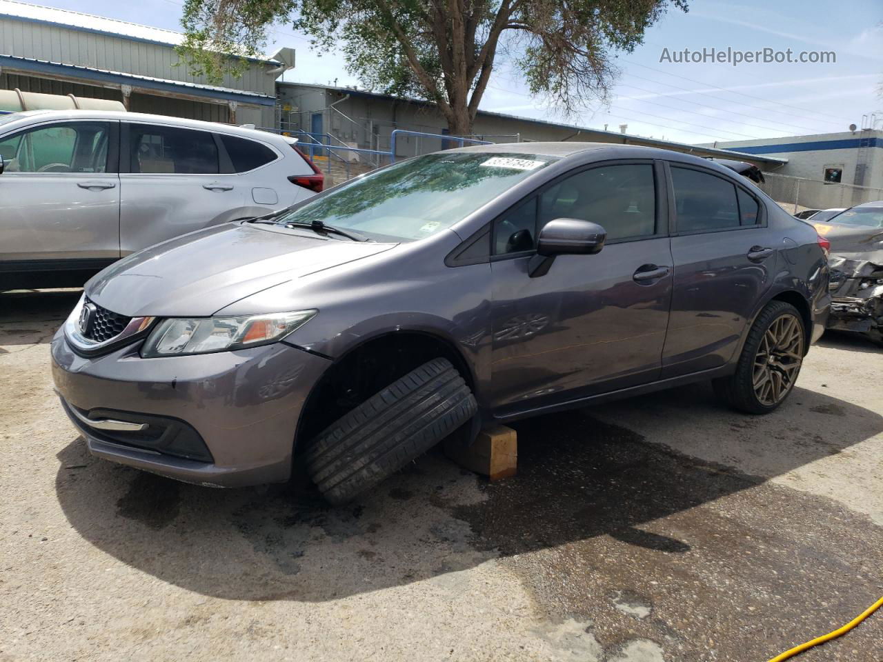 2015 Honda Civic Lx Gray vin: 19XFB2F58FE119451