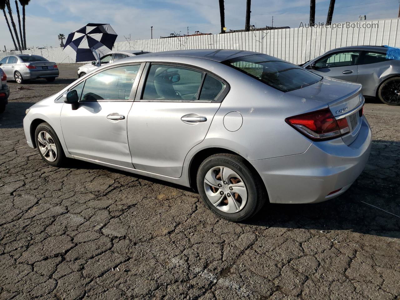 2015 Honda Civic Lx Silver vin: 19XFB2F58FE203141