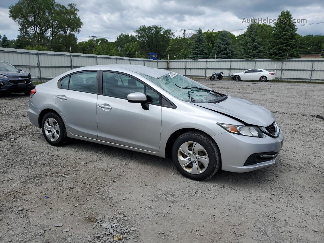 2015 Honda Civic Lx Silver vin: 19XFB2F58FE226676