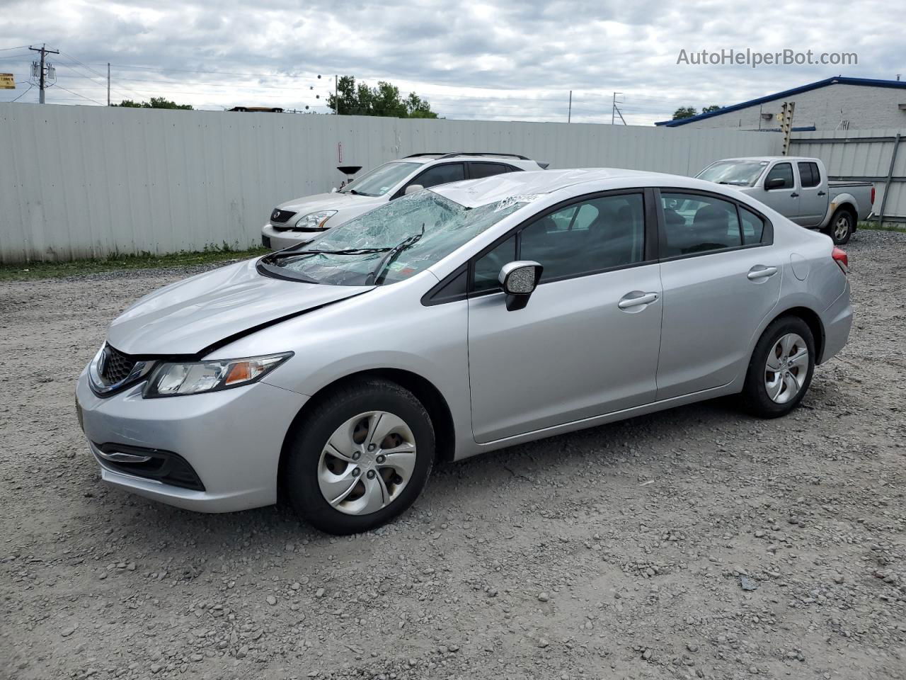 2015 Honda Civic Lx Silver vin: 19XFB2F58FE226676