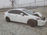 2012 Honda Civic Lx White vin: 19XFB2F59CE093129