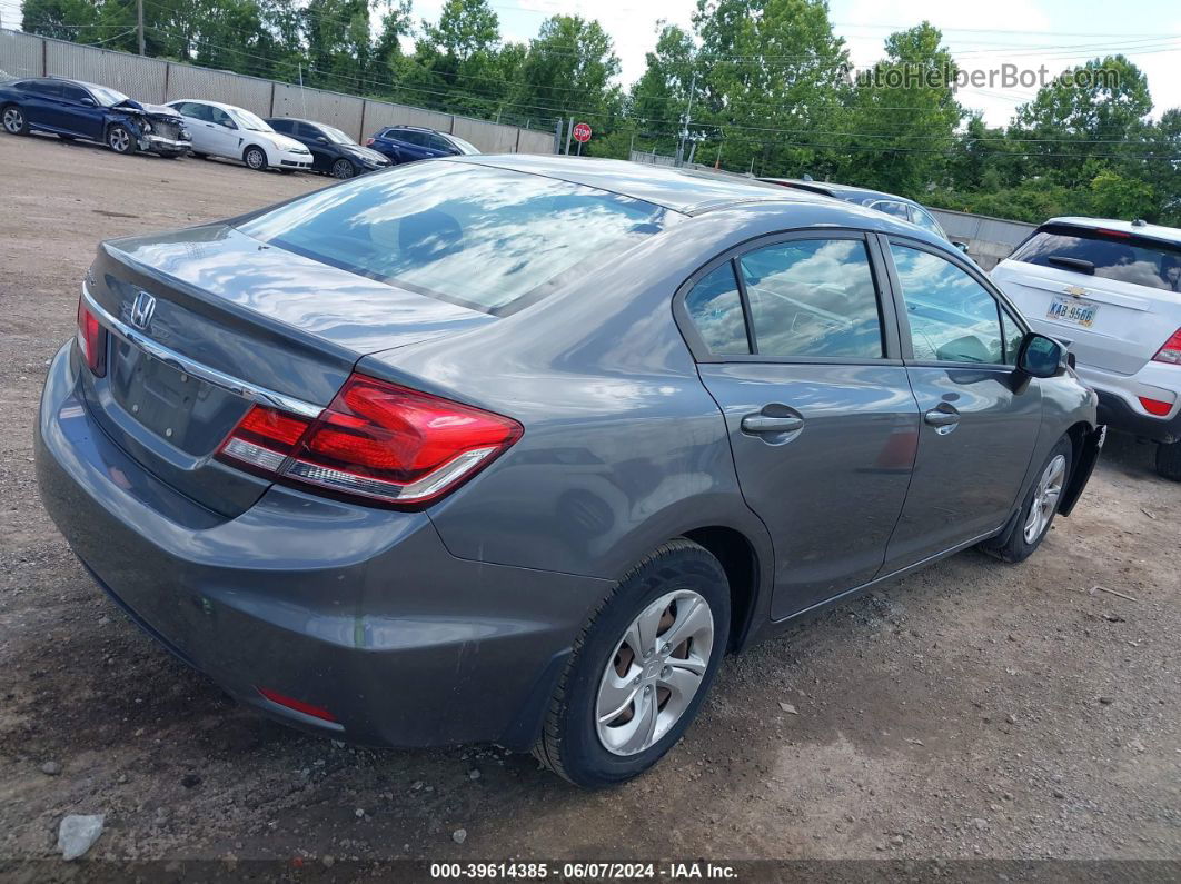 2013 Honda Civic Lx Gray vin: 19XFB2F59DE036561