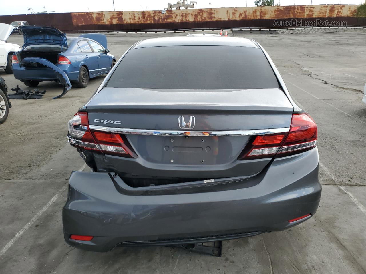 2013 Honda Civic Lx Серый vin: 19XFB2F59DE268352