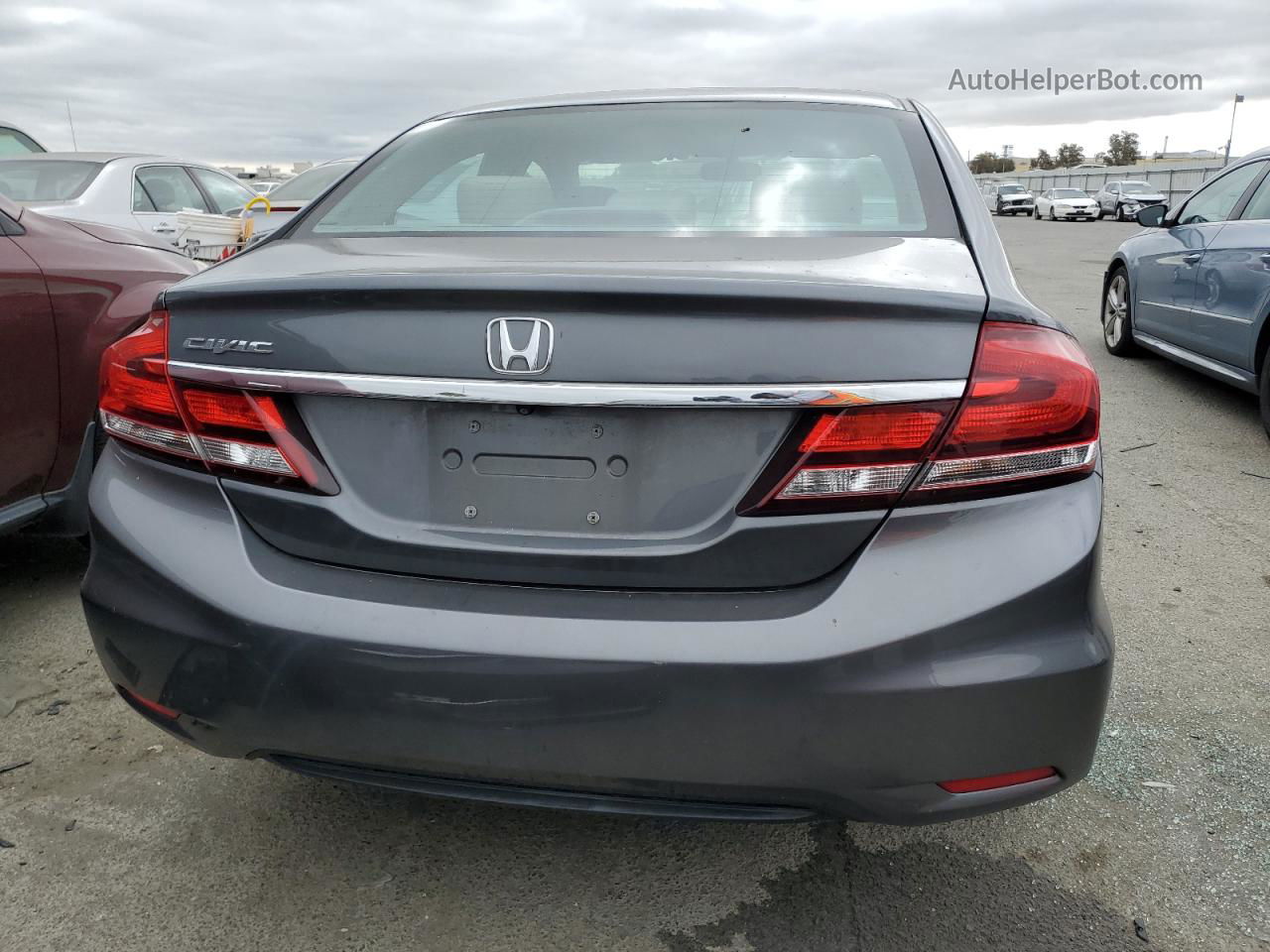 2013 Honda Civic Lx Gray vin: 19XFB2F59DE282767