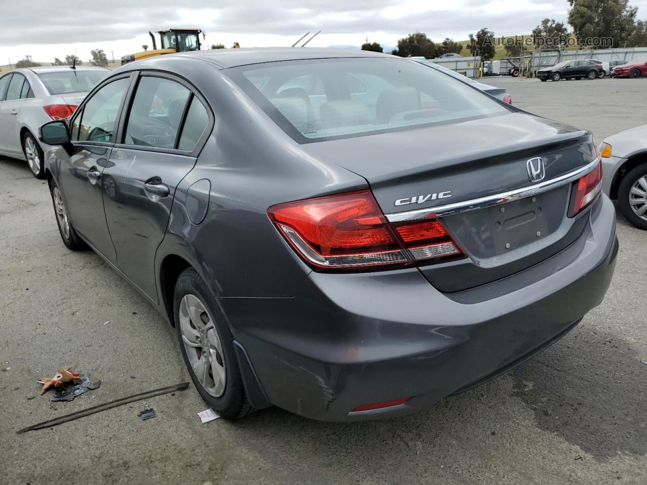 2013 Honda Civic Lx Gray vin: 19XFB2F59DE282767