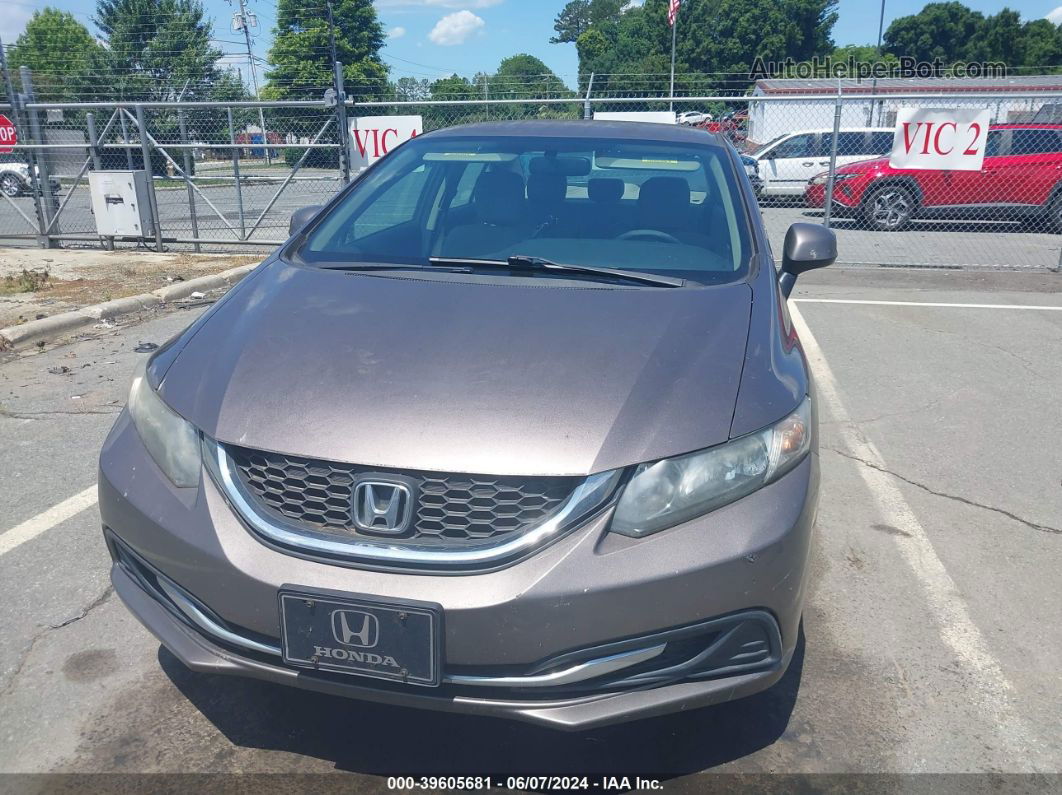 2013 Honda Civic Lx Gray vin: 19XFB2F59DE291467