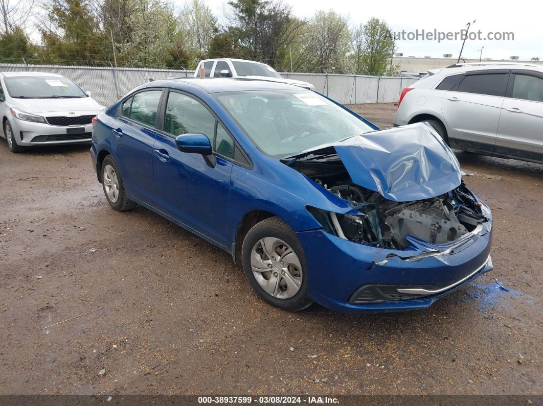 2014 Honda Civic Lx Blue vin: 19XFB2F59EE002976