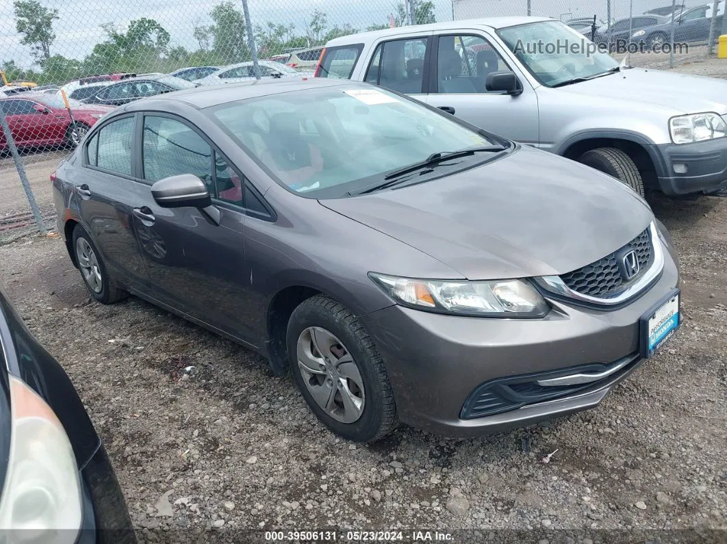 2014 Honda Civic Lx Gray vin: 19XFB2F59EE027795