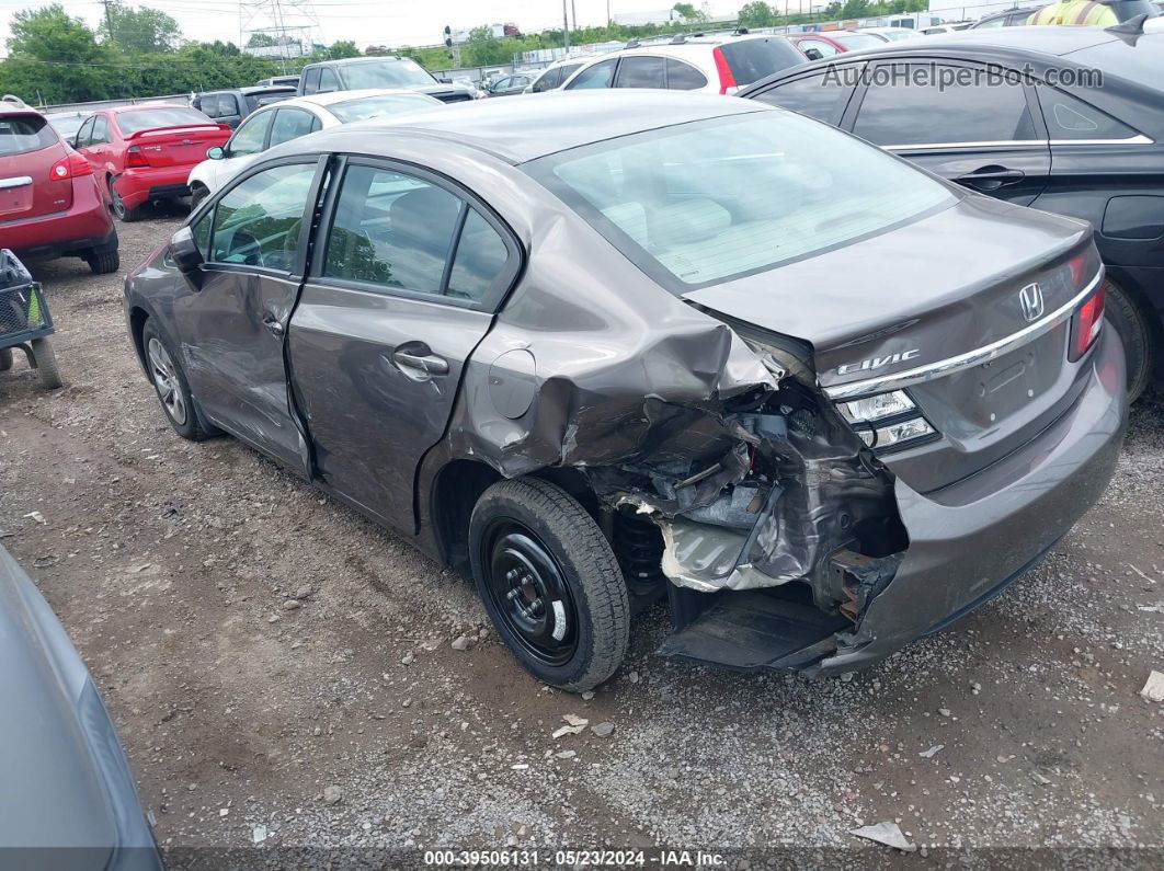 2014 Honda Civic Lx Gray vin: 19XFB2F59EE027795