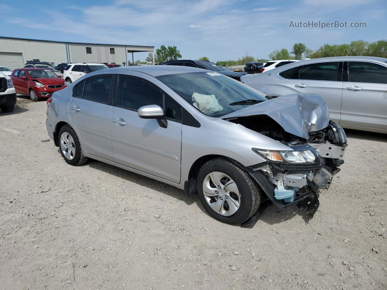 2014 Honda Civic Lx Серебряный vin: 19XFB2F59EE039185