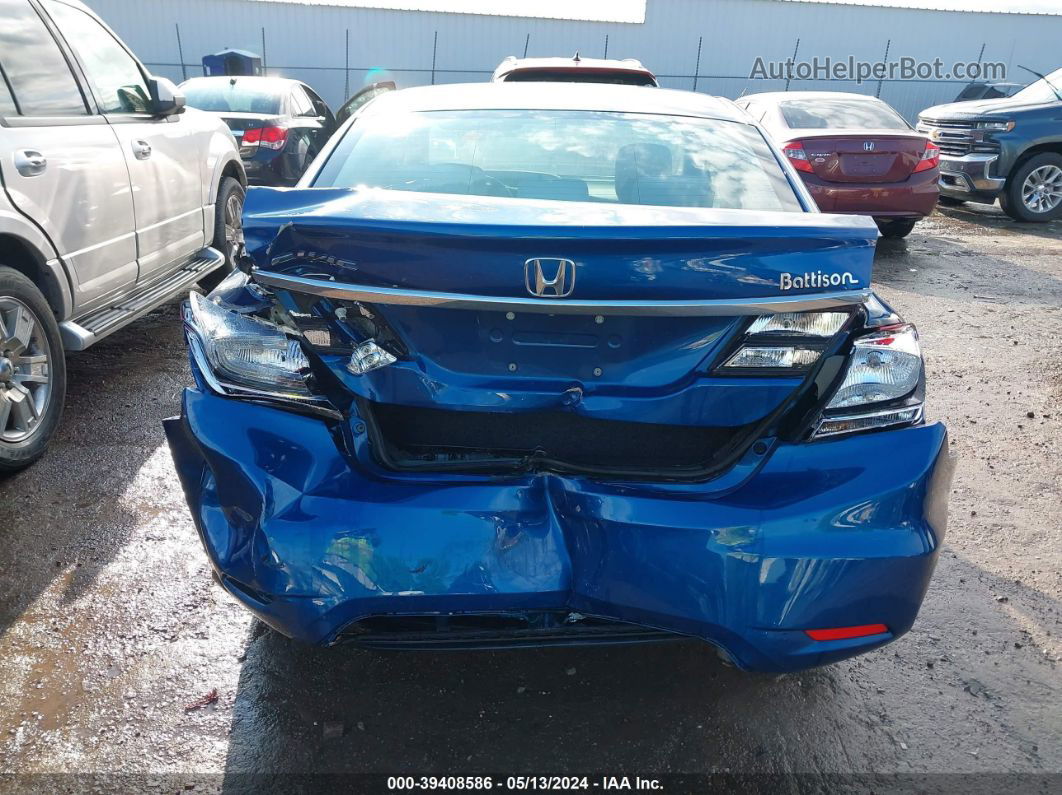 2014 Honda Civic Lx Синий vin: 19XFB2F59EE040188