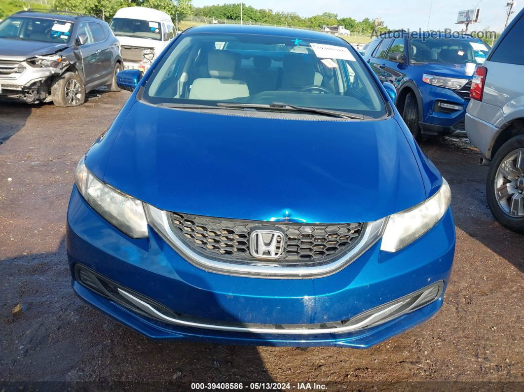 2014 Honda Civic Lx Blue vin: 19XFB2F59EE040188