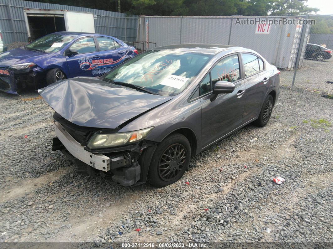 2014 Honda Civic Sedan Lx Gray vin: 19XFB2F59EE046184