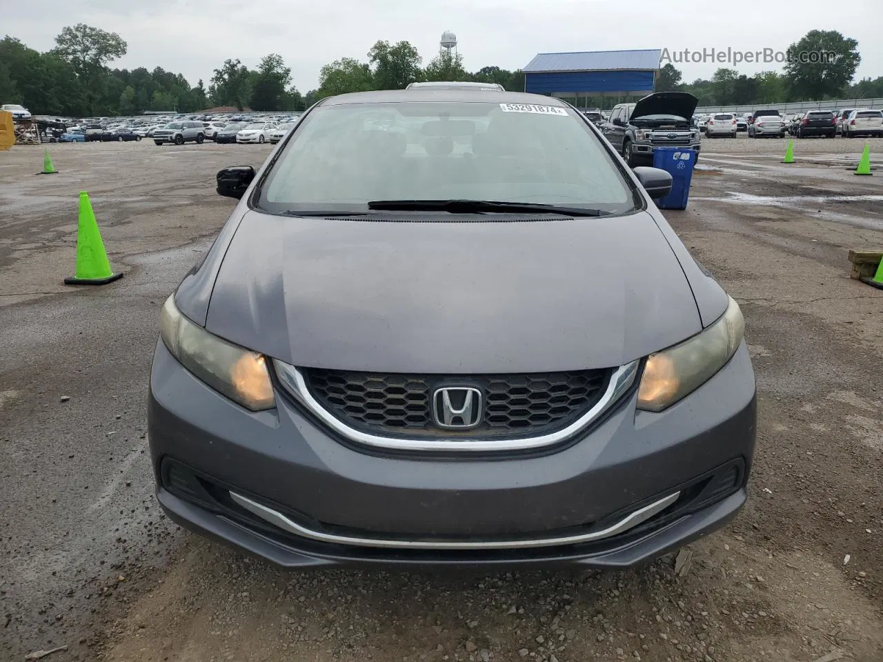 2014 Honda Civic Lx Gray vin: 19XFB2F59EE047772