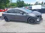 2014 Honda Civic Lx Gray vin: 19XFB2F59EE050543