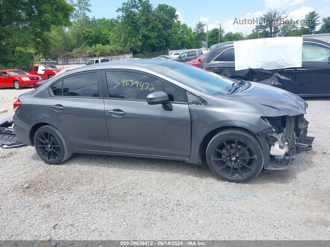 2014 Honda Civic Lx Gray vin: 19XFB2F59EE050543