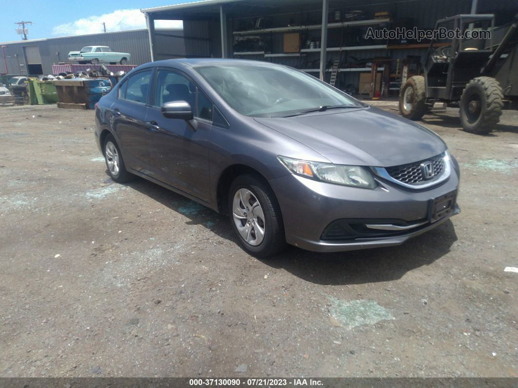 2014 Honda Civic Sedan Lx Gray vin: 19XFB2F59EE072297