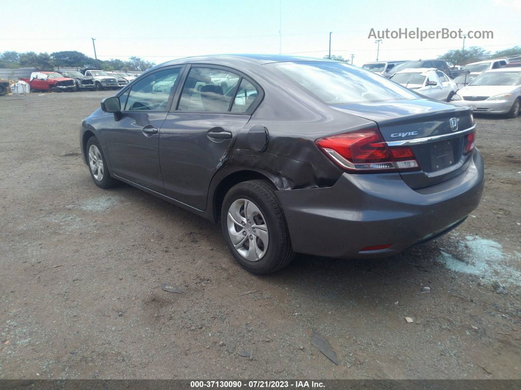 2014 Honda Civic Sedan Lx Gray vin: 19XFB2F59EE072297