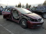 2014 Honda Civic Lx Burgundy vin: 19XFB2F59EE222960