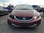 2014 Honda Civic Lx Бордовый vin: 19XFB2F59EE222960