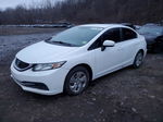 2014 Honda Civic Lx White vin: 19XFB2F59EE228709