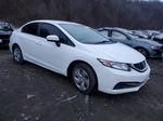 2014 Honda Civic Lx White vin: 19XFB2F59EE228709