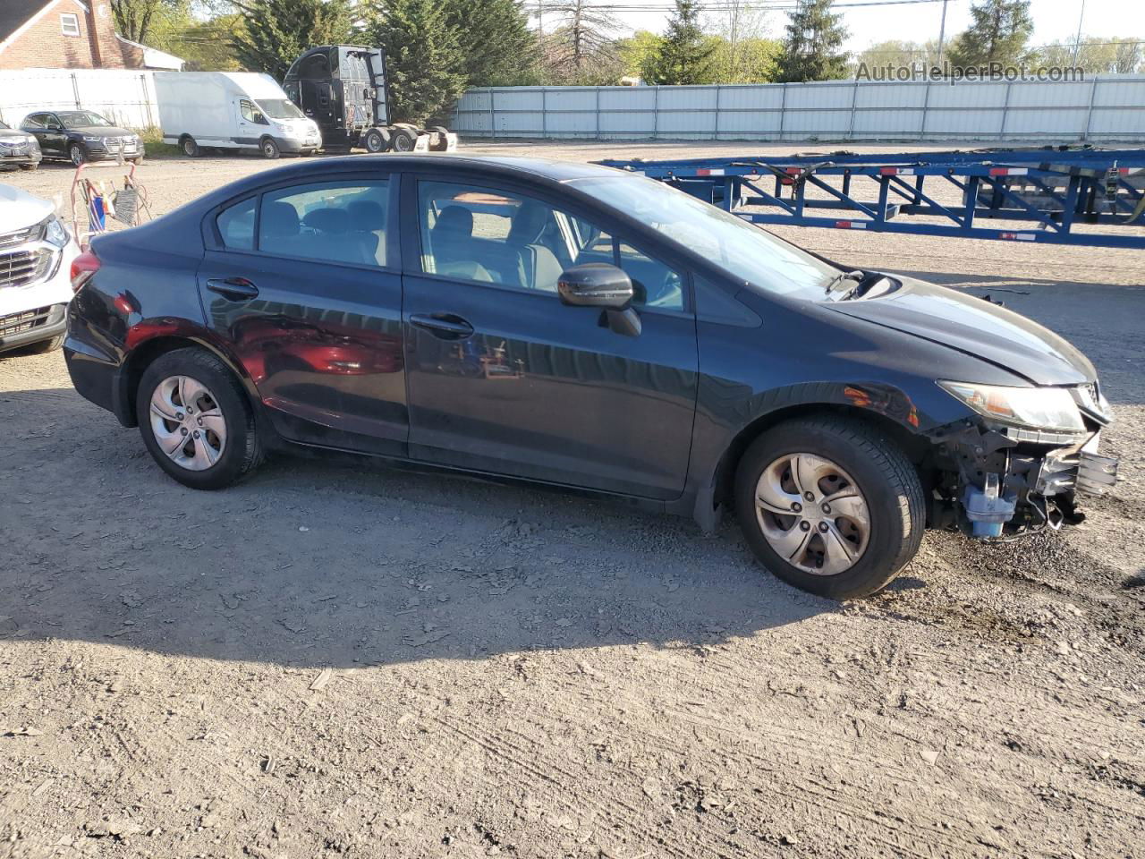 2014 Honda Civic Lx Black vin: 19XFB2F59EE231254