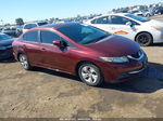 2014 Honda Civic Lx Темно-бордовый vin: 19XFB2F59EE255750