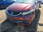 2014 Honda Civic Lx Maroon vin: 19XFB2F59EE255750